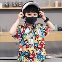 ราคา TOP clothing เสื้อเชิ้ตเด็กแขนสั้น เสื้อเชิ้ตเด็กโตผู้ชาย เด็กผู้หญิง สไตล์เกาหลี ลายพิมพ์น่ารัก ใส่สบาย เสื้ออย่างเดี่ยว (24662076841)