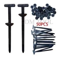 ราคา 50 ชิ้น หมุดยึดหัวเข็ดขัดสาย Universal Cable Tie Buckle อเนกประสงค์ Self Locking Heavy Duty ไนลอน Zip Tie ไนลอนหัวเข็มขัดสาย Tie Retainer Tie Holder (24544994441)