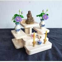 ราคา หิ้งบูชาพระแบบแขวน หิ้งพระตั้งโต๊ะ หิ้งพระ ชั้นวางพระ แบบเสา ไม้สนนอกเคลือบเงาใสขัดเงา (16175168404)