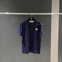 ราคา ย้อนยุคพร้อมส่ง เสื้อยืดคอกลม แขนสั้น พิมพ์ลาย PLAY COMME DES GARCONS REI KAWAKUBO CDG LOVE GOLD HEART สําหรับผู้ชาย และ (24553573646)