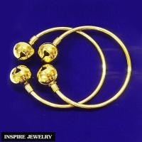 ราคา Inspire Jewelry กำไลข้อเท้าเด็ก กระพรวนคู่แบบโบราณ รุ่นก้านเล็ก สวยอร่าม หุ้มทองแท้ กลมเกลี้ยง (21704441573)