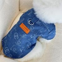 ราคา พร้อมส่ง เสื้อเชิ๊ตยีนส์สุดเท่ห์ งานป้ายแบรนด์ เสื้อผ้าสัตว์เลี้ยง สุนัข หมา แมว (23967561130)