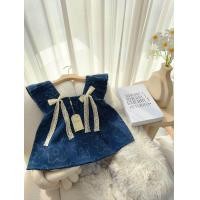 ราคา เสื้อคอเหลี่ยมแขนระบายผ้าลูกไม้ฉลุแต่งริ้บบิ้นลูกไม้ (24267771290)