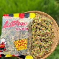 ราคา เยลลี่แท่งคลุกเกร็ด Lechao 1 กิโล เยลลี่เคลือบเกร็ดสีสันสดใส เคี้ยวหนึบ หวานอร่อย พร้อมส่ง (24551734242)