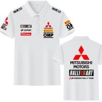 ราคา เสื้อโปโลแขนสั้น Mitsubishi Racing JDM ของญี่ปุ่นสำหรับผู้ชาย ทรงคอกลม ปกเสื้อโปโลลายรถมอเตอร์ไซค์ Evo ดัดแปลง (24641397612)