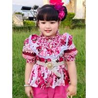 ราคา ราคาถูก ชุดไทยเด็ก เสื้อผ้าเด็กผู้หญิง ชุดโจงกระเบนเด็กผู้หญิง พร้อมส่งในไทย (24403616714)