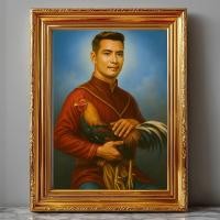 ราคา รูป รูปภาพ รูปมงคล รูปพระนเรศวร รูปพระนเรศวร มหาราช อุ้มไก่ เสริมบารมี เสริมความกล้า แกร่ง มั่นคง ปกป้องภัยพาล ขนาด 4 x 6 นิ้ว และ A4 (24572251338)