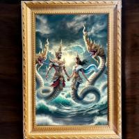 ราคา ภาพมงคล รูปโปสเตอร์ รูปพญานาค ปู่ศรีสุทโธ องค์ย่าศรีปทุมมา รูปภาพพญานาคราช เปี่ยมด้วยพลังแห่งโชคลาภ เมตตา EST04 (24399886680)