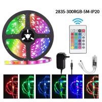 ราคา ไฟเส้น LED SMD ไฟเส้น LED SMD รุ่น2835 รุ่น5050 กันน้ำ ความยาว5 10 15เมตร พร้อมรีโมท ไฟตกแต่งบ้าน ไฟประดับ อะแดปเตอร์ 12V ไฟRGB J22 (24658530424)
