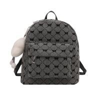 ราคา newgalleryshop N2296 กระเป๋าเป้มินิ ลายสก็อต โบว์ ขนาด10นิ้ว (23802166244)