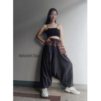 ราคา กางเกงพื้นเมือง กางเกงม้ง ม้งรูดแต่ง ผู้หญิง ผู้ชายก็ใส่ได้ (1591584341)