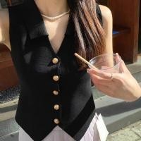 ราคา 83157 เสื้อครอปไหมพรมคอวี มินิมอล ยืดกำลังดีเรียบหรูใส่สบาย (23716795531)
