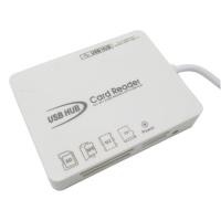 ราคา USB 2 0 Hub 4 port and Card Reader Combo HY 617 White (1399582379)