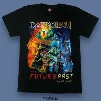 ราคา เสื้อยืดวง IRON MAIDEN ลายTOUR 2023 ป้ายRock Yeah สกรีนหน้า หลัง (24443385442)