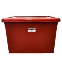 ราคา กล่องพลาสติก 100 ลิตร น้ำเงิน แดง เขียว กล่องล้อเลื่อนมีฝาล็อค กล่องเก็บของ storage box กล่องเก็บเสื้อผ้า (24599201994)