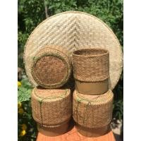 ราคา กล่องข้าว หรือ กระติบ ข้าวเหนียววัสดุจากต้นคล้า ขนาดใหญ่ (8483500789)