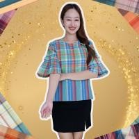 ราคา เสื้อขาวม้าคอกลมแขนกระดิ่ง เสื้อผ้าฝ้ายผู้หญิง ผ้านุ่มเย็นสบาย (24899339891)