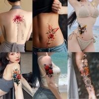 ราคา 6 ชิ้น Tattoo sticker สติกทูรอยสัก ลายสักติด ทน 5 7วัน รอยสักชั่วคราว รอยสักปลอม สติ๊กเกอร์แท็กทรู (24618728921)