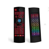 ราคา ใหม่ Air Mouse สําหรับ Android TV Box Mini Wireless Keyboard Air Remote Mouse Control พร้อม RGB Backlit MX3 Pro IR Learning สําหรับกล่อง Android TV PC โปรเจคเตอร์ HTPC ฯลฯ (24602002931)