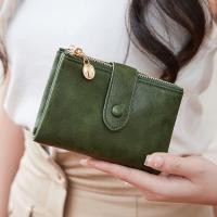 ราคา กระเป๋าสตางค์หนังวานิช 3 ชั้น กระเป๋าสตางค์สั้น กระเป๋าสตางค์ผู้หญิง กระเป๋าสตางค์แบบมีช่องใส่บัตรหลายช่อง กระเป๋าสตางค์แบบมีซิปสองซิป (24775314822)
