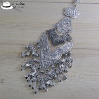 ราคา เข็มขัดมาใหม่ เข็มขัดหัวกระหนกลายไทย สายพิกุลเงินรมดำ เครื่องประดับชุดไทย White hat (16741543595)