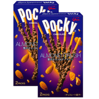 ราคา Glico POCKY Chocolate ALMOND CRUSH กูลิโกะ ป๊อกกี้ ช็อกโกแลต ครัช อัลมอนด์ 41g 2กล่อง (7460837806)