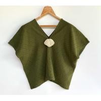 ราคา Karen Tassel เสื้อทรงกระเหรี่ยง เสื้อทรงกระเหรี่ยงแต่งพู่ เสื้อพื้นเมืองผ้าฝ้าย100 เสื้อใยธรรมชาติ (25048998139)