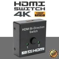ราคา หัวแปลง อแดปเตอร์ HDMI คุณภาพ4K 2 in 1out และ 1 in 2 out สำหรับPS4 3 Box มอนิเตอร์รับสส่งภาพทั่วไป HDMI Splitter 4K HDMI Switch Bi Direction 1x2 2x1 Adapter HDMI Switcher 2 in 1 out for PS4 PS3 tv HDM