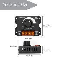 ราคา LED Dimmer หรี่ไฟDC สำหรับไฟDC12 24V หรี่ไฟDC ใช้ไฟDC12Vถึง24v ขนาด30A (23819546277)
