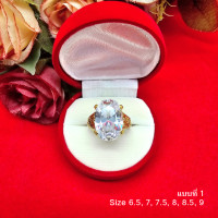 ราคา แหวนทองฝังพลอย ตัวเรือนสีทอง เพชร โกเมน แอเมทีสต์ ไพลิน มรกต เรียบหรู ใส่ได้ทุกโอกาส รูปถ่ายจากสินค้าจริง (19676572119)