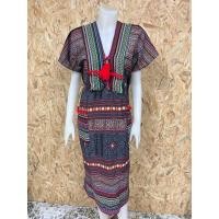 ราคา ชุดพื้นเมือง เดรสพื้นเมืองเหนือ ชุดเดรสแฟชั่น ไซส์ใหญ่อก 50 นิ้ว มีกระเป๋าข้างสองข้าง (24736071319)