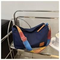 ราคา กระเป๋าสะพายข้าง กระเป๋าผ้า สไตล์เกาหลี แฟชั่นมา จุของได้เยอะ สไตล์เกาหลี เรียบง่าย สำหรับผู้ชายผู้หญิง (24267650748)