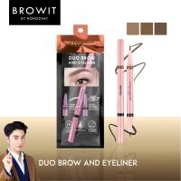 ราคา บราวอิท บาย น้องฉัตร อายไลน์เนอร์คิ้วและตา Browit Duo Brow and Eyeliner อายไลน์เนอร์หัวพู่กัน เครื่องสำอางน้องฉัตร (18704470697)