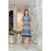 ราคา ชุดผ้าฝ้ายชุดเดรสใส่ทำงานผ้าฝ้ายพิมพ์ลายผ้าฝ้ายเชียงใหม่สวยๆ (24576082138)