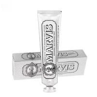 ราคา Marvis มาร์วิส มีกลิ่นใหม่ 85ml จากอิตาลี ฟันลื่นสะอาดใช้ดีจริงๆ toothpasteยาสีฟันมาร์วิส มีหลายสูตร ยาฟอกสีฟัน Marvis สำหรับผู้ที่มีเหงือกแพ้ง่าย Marvis Whitenin (24583138521)