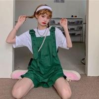 ราคา พร้อมส่งเอี้ยมกางเกง เอี๊ยมยีนส์ กางเกงยีนส์ไซส์ใหญ่ ชุดเอี๊ยม ผ้าคอตตอนอย่างดี Bib shorts 6002 (19502544167)