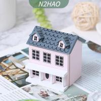 ราคา N2HAO บ้านตุ๊กตา1 12ขนาดเล็กบ้านไม้จำลองบ้านตุ๊กตาวิลล่าที่น่ารักของตกแต่งบ้านตุ๊กตา (24885584169)