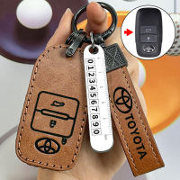 ราคา เคสที่ห้อยกุญแจสไตล์วินเทจสำหรับรถยนต์อัจฉริยะเป็นหนังรถยนต์ Toyota Yaris พวงกุญแจที่วางรีโมทป้องกัน Ativ Cross Vios Raize Veloz Avanza Rush Ayla Agya Wigo G (24121751287)
