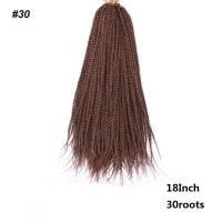ราคา วิกผมปลอมถักเปียสำหรับผมเปียทวิสต์ถักโครเชต์เซเนกัลขนาด18นิ้วสีน้ำตาลดำไล่เฉดสีสังเคราะห์ผมเปียเซเนกัล (23920192902)