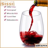 ราคา Sissi แก้วไวน์ไม่แตก4ชิ้นแก้วพลาสติกกันแตกถ้วยเบียร์ใช้ซ้ำได้ปลอดภัย (24925573778)