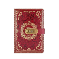 ราคา Cross border exclusive supply of A5 vintage password book with lock diary book creative hand ledger student notebook stationery notebook return to the ancients (21592743792)
