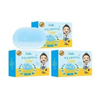ราคา สบู่น้ำแข็ง 3 ก้อน 100 สูตรเย็นสดชื่น กำจัดแบคทีเรีย ใช้ได้เฉพาะผิวกาย (24720390448)