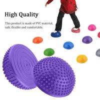 ราคา ราคาถูกสุด Best deal PVC Inflatable Half Yoga Balls นวดจุดบอลนวดจุด Fitball แบบฝึกหัด Fitness Balance Ball (2149624666)