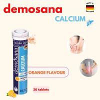 ราคา Demosana Calcium 1หลอด 20เม็ด ผลิตภัณฑ์เสริมอาหาร แคลเซียม แบบเม็ดฟู่ รสส้ม บำรุงกระดูก Made in Germany (21590304825)