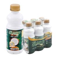 ราคา อัมพวา กะทิขวด 250 มล แพ็ค 6 ขวด (23692869866)