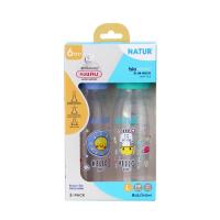 ราคา NATUR ขวดนม คอแคบ ไบโอมิมิค Biomimic จุกนิ่ม จุกนิ่มเสมือนเต้านมแม่ 4 oz และ 8 oz แพ็ก 2 ขวด (24453413876)