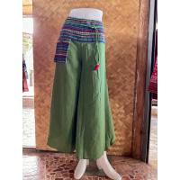 ราคา กางเกงผ้าพื้นเมือง ขายาว เอวยืด (21540619345)