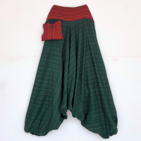ราคา กางเกงชาวเขา กางเกงม้ง เป้ายาน สะโพกใหญ่ ใส่ได้ทั้งชายหญิง (24893708880)