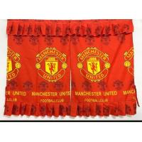 ราคา หน้าต่างลายแมนยู ผ้าม่าน คอตตอนเนื้อผ้าหนานุ่มเกรด Aรุ่น2บาน (14795346545)