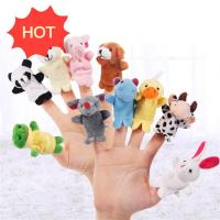 ราคา 10pcs Finger Dolls Puppets Cartoon Animal Finger Toys Kids Puppets Educational Hand Toy Set Children Gift Soft Velvet Dolls Props Toys (22783495323)